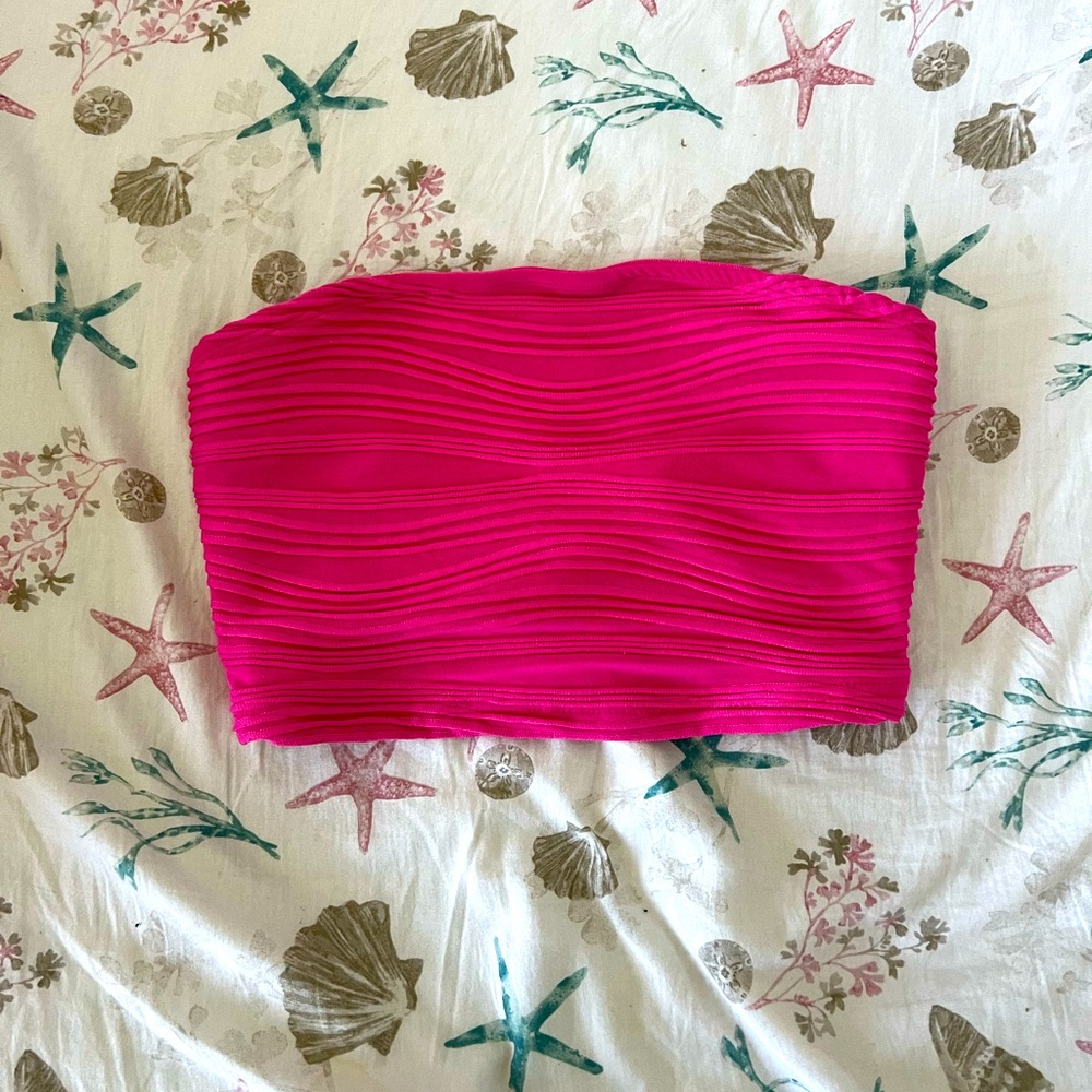Pink tube top